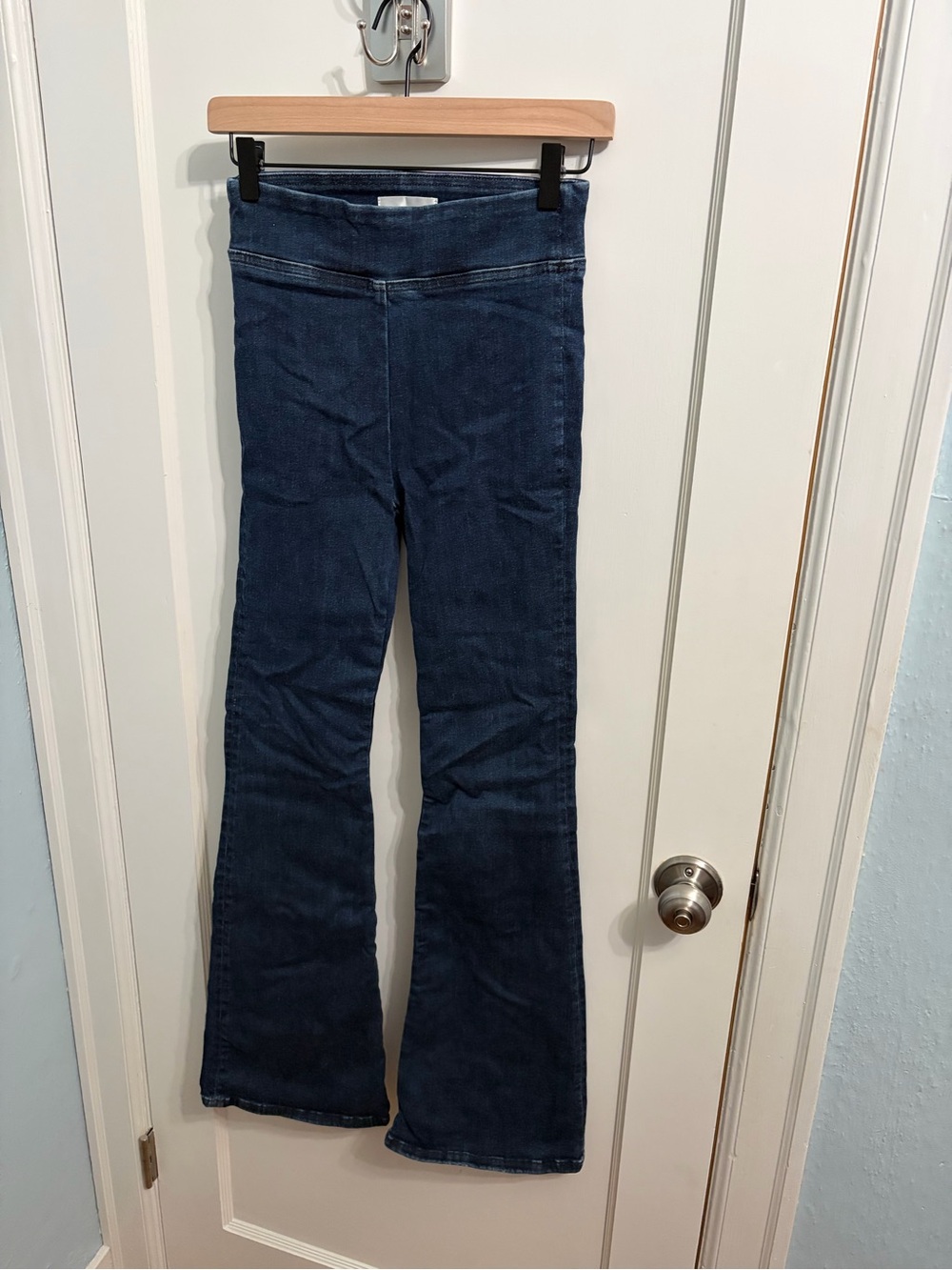 FRAME Jetset Flare Pull-On High Rise Jeans Dark Wash Size 1 (25-29)